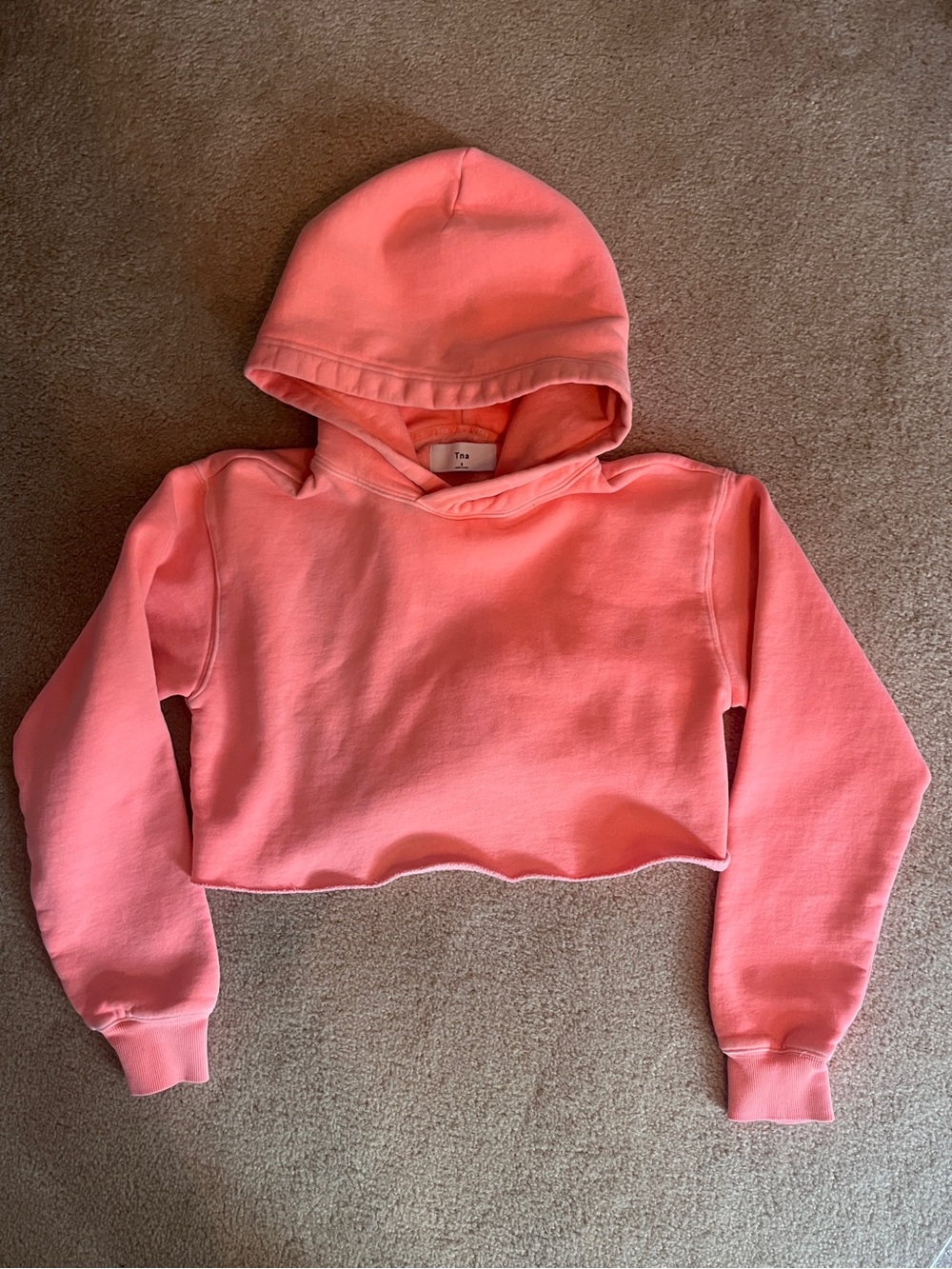 TNA Coral Pink Pullover Hoodie